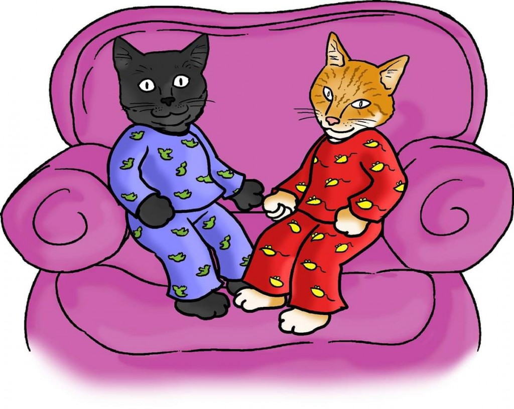 The Cats' Pyjamas Cat Grooming Logo