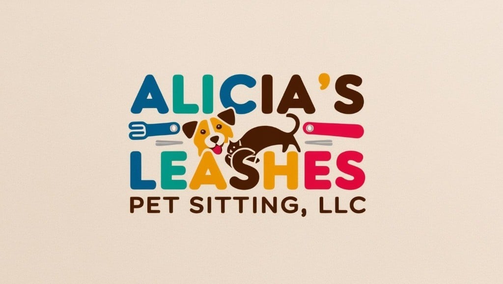 Alicia's Leashes Pet Sitting Logo