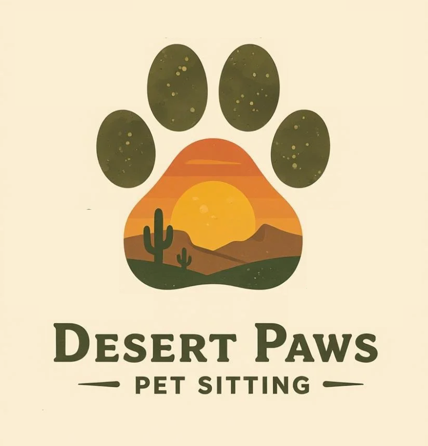 Desert Paws Pet Sitting LLC Logo