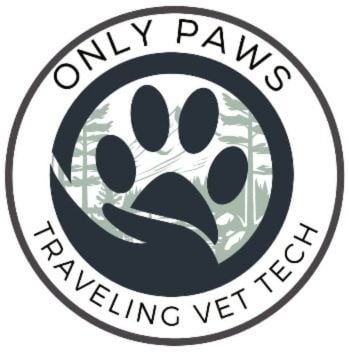 OnlyPaws - Traveling Vet Tech  Logo