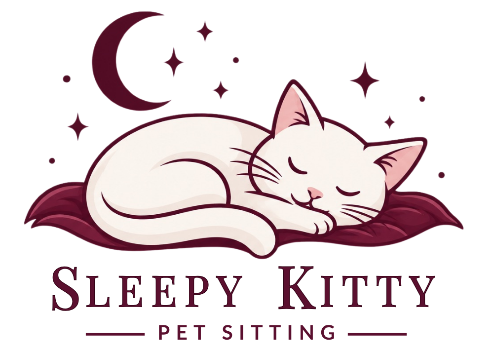 Sleepy Kitty Pet Sitting Logo