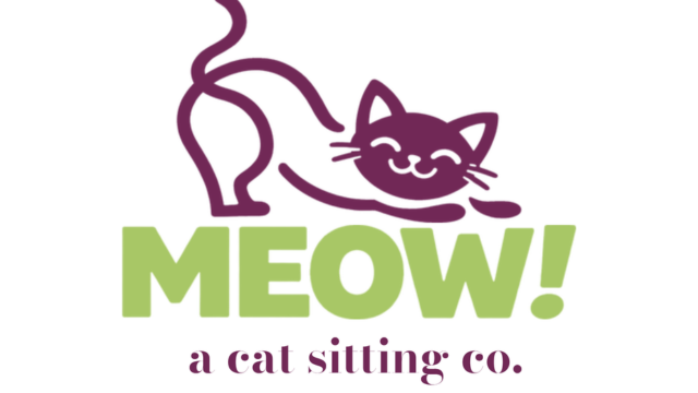 MEOW! A Cat Sitting Company Logo